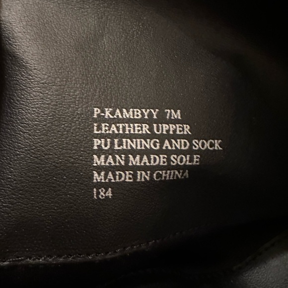 Steve Madden Boots Womens 7M Casstro Tall Riding Black Leather Buckle Heels - Picture 6 of 6